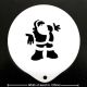 Coffee Art - Father Christmas Stencil