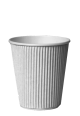 8oz Triple Wall White Ripple Cups 1 x 500