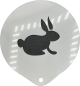 Coffee Art - Easter Bunny Stencil