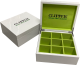 White Lacquer Display Box 9 Compartments