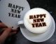 Coffee Art - Happy New Year Stencil