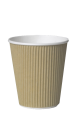8oz Triple Walled Kraft Ripple Cups 1 x 500
