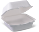 Bagasse 6" x 6" Clamshell Takeaway Burger Box 1 x 125