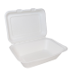 Bagasse 7" x 5" Clamshell Takeaway Box 1 x 500 